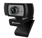 Verbatim Full HD 1080p Webcam with Mic & Auto Light Correction Verbatim