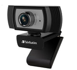 Verbatim Full HD 1080p Webcam with Mic & Auto Light Correction Verbatim