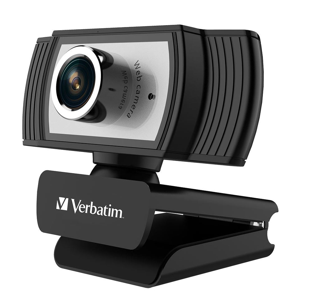 Verbatim Full HD 1080p Webcam with Mic & Auto Light Correction Verbatim