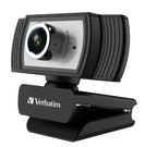 Verbatim Full HD 1080p Webcam with Mic & Auto Light Correction Verbatim