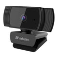 Verbatim 1080p HD Webcam with Auto Focus & Mic - Black Verbatim