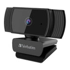 Verbatim 1080p HD Webcam with Auto Focus & Mic - Black Verbatim
