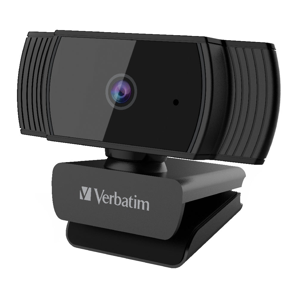 Verbatim 1080p HD Webcam with Auto Focus & Mic - Black Verbatim