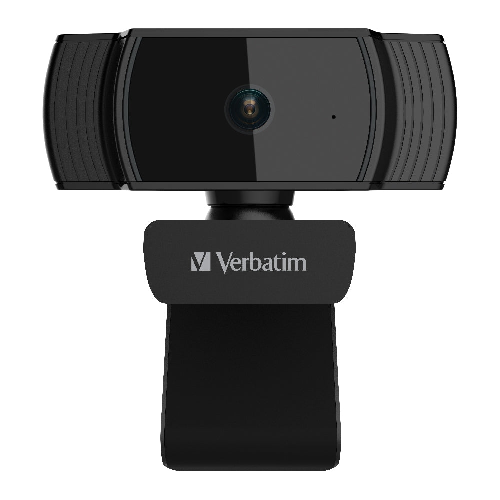 Verbatim 1080p HD Webcam with Auto Focus & Mic - Black Verbatim