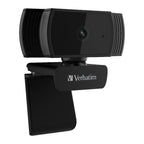 Verbatim 1080p HD Webcam with Auto Focus & Mic - Black Verbatim