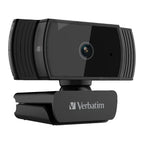 Verbatim 1080p HD Webcam with Auto Focus & Mic - Black Verbatim