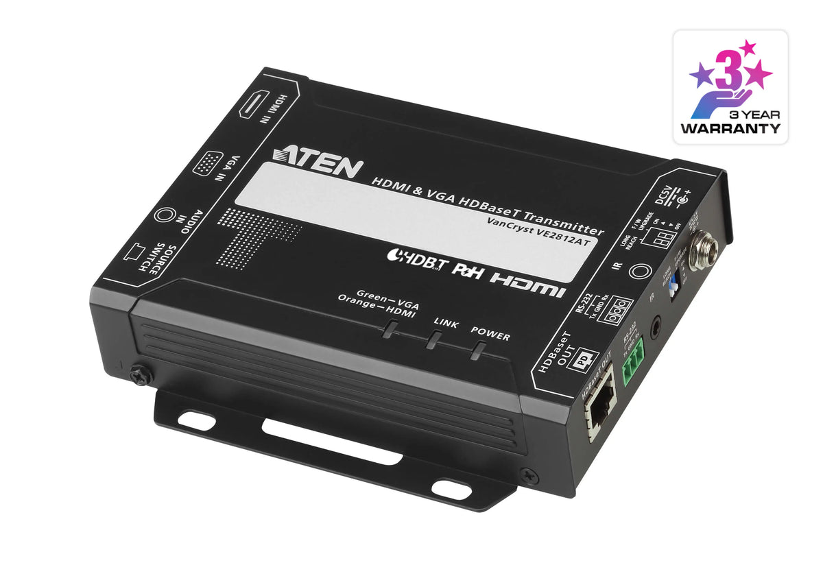 ATEN 4K HDMI VGA HDBaseT Extender Transmitter over Cat6 (100m) 